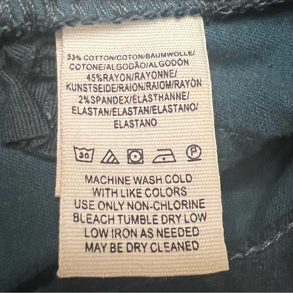 Free People We The Free Sweet Jane Velvet Skinny Jeans Pants in Neptune Green 26 - Picture 16 of 16